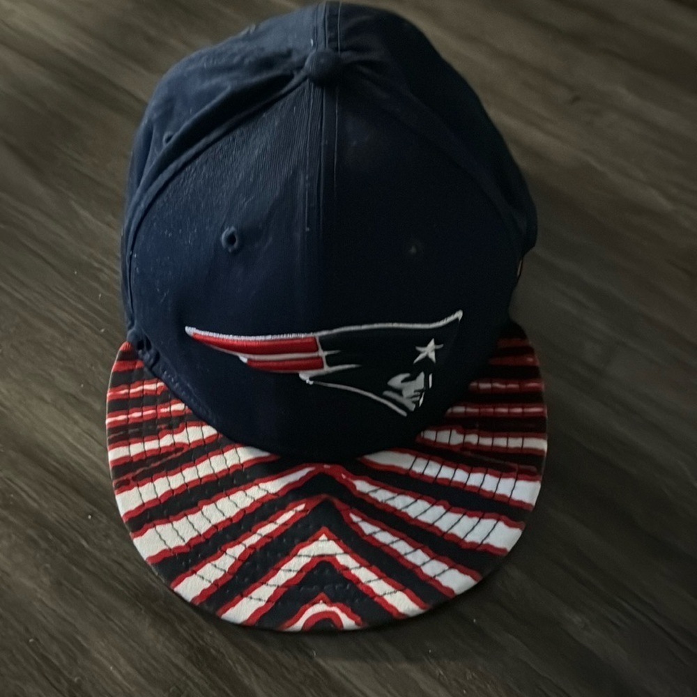 🍍 New England Patriots Hat Cap Snap Back Blue White Adjustable 🍍SZ MED/LARGE